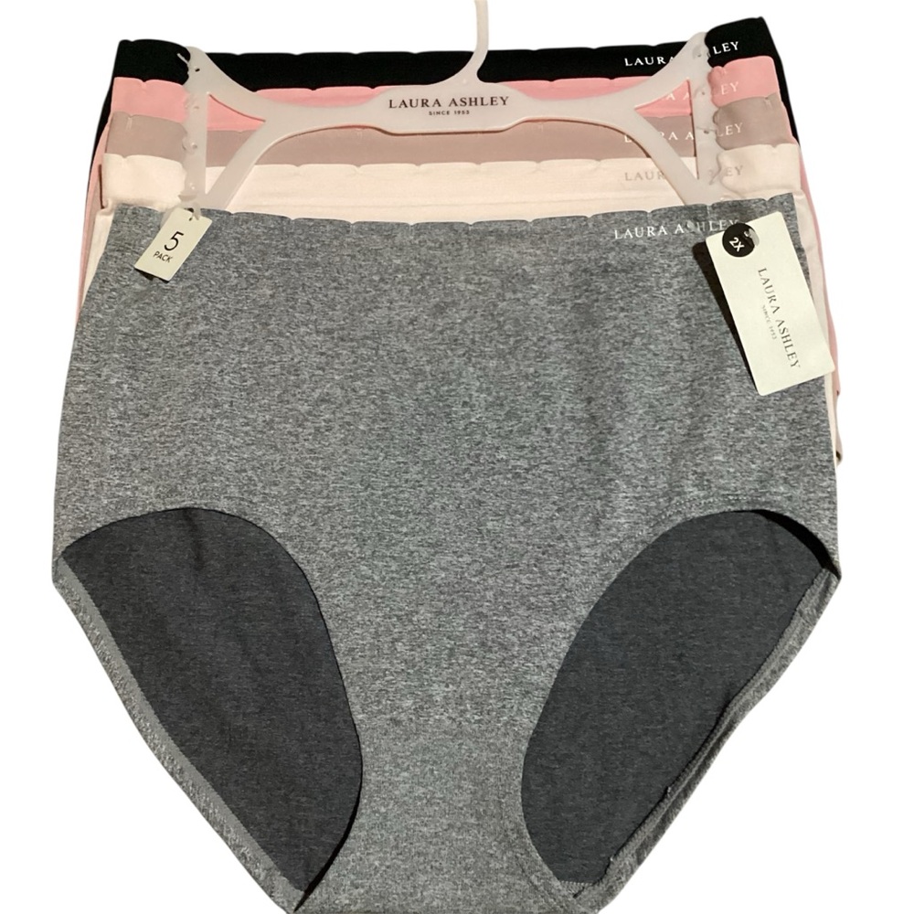 Laura Ashley Panties Briefs Underwear Lingerie Poly Nylon Spandex Plus Size 2X - Picture 1 of 8